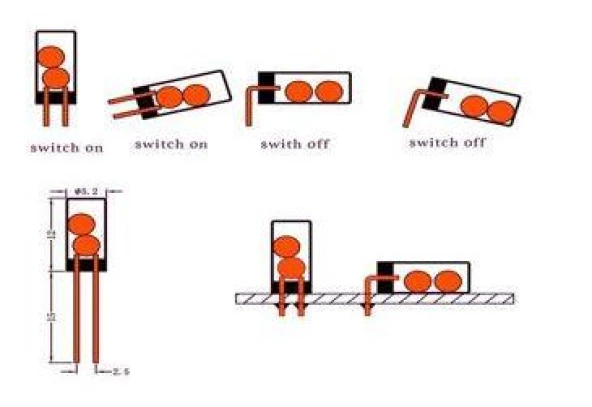 SW520D Tilt Sensör Kartı 3 Pin (Eğim Sensörü - Yatay) - Resim 5