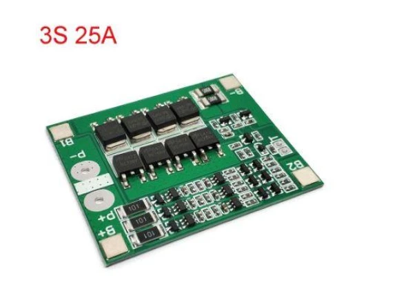 3S 25A 11,1V BMS Koruma Kartı Lityum Batarya 18650 Li-ion Lipo Protection Module ürün görseli