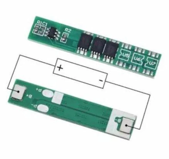 1S 5A 3.7V BMS Koruma Kartı Lityum Batarya 18650 Li-ion Lipo Protection Module - Resim 4