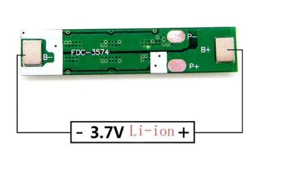 1S 5A 3.7V BMS Koruma Kartı Lityum Batarya 18650 Li-ion Lipo Protection Module - Resim 5
