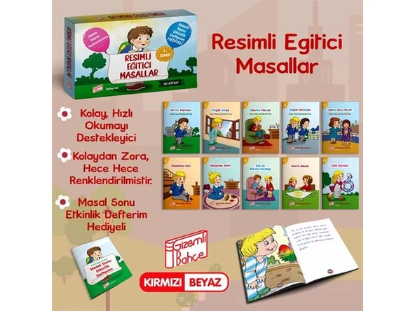 Gizemli Bahçe 1. Sınıf Resimli Eğitici Masallar 10 Lu Okuma Dizisi