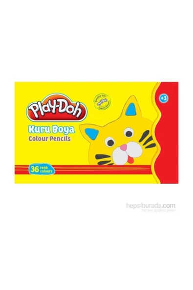 Play-Doh 36 Renk Kuru Boya Teneke Kutu - 1