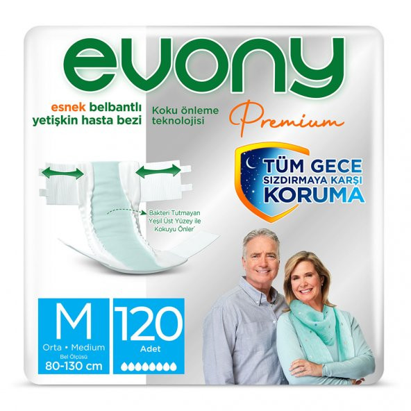 Evony Premium Yetişkin Bezi Medium 120 Adet