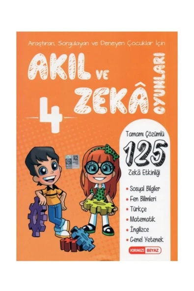Kırmızı Beyaz Yayınları 4. Sınıf Akıl ve Zeka Oyunları