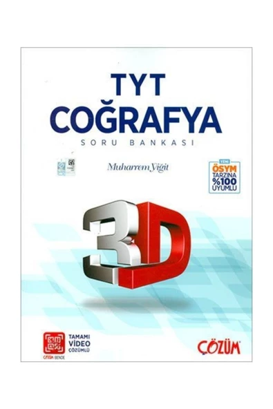 3D Tyt Coğrafya Tamamı Video Çözümlü Soru Bankası