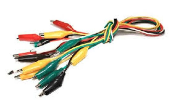 Krokodil Test Kablosu 45-50cm - 10 Adet (Timsah Ağız) - Resim 3