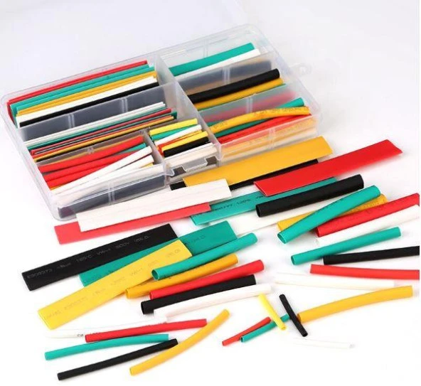 Makaron Seti 140 Adet Kutulu (Isı Polyolefin Shrink Boru) Yüksek Kalite 5 Renk - Resim 3