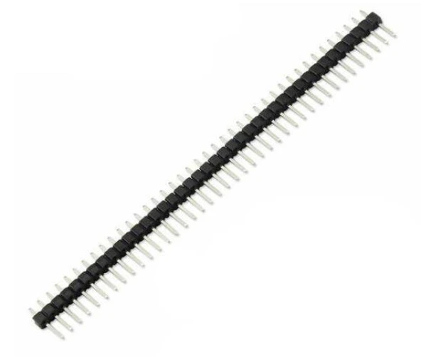 Header Erkek 1x40 tek sıra 180 derece 2.54mm Male