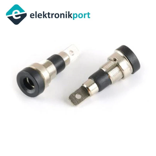 Banana Dişi Jak 4mm Siyah - Female Jack Yüksek Kalite ürün görseli