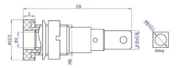 Banana Dişi Jak 4mm Kırmızı - Female Jack Yüksek Kalite - Resim 2