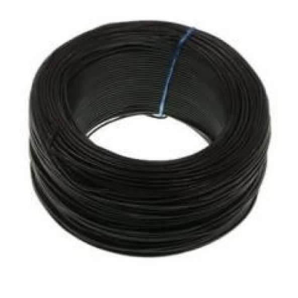 Montaj Kablosu Çok Damarlı 0,22 mm2 100 metre NYAF Siyah