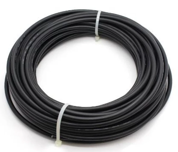 Silikon Kablo Siyah 10 AWG 1 Metre Prob Kablosu