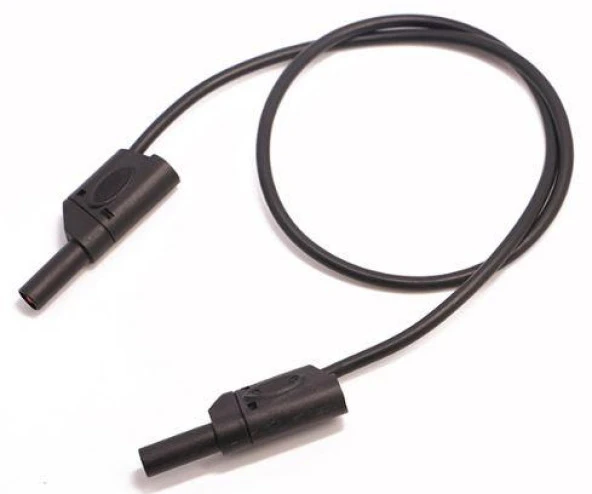 Test Kablosu Korumalı Tip Prop Uçlu 1 metre Siyah - Resim 2