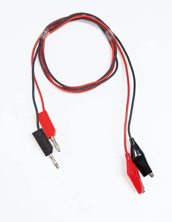 Güç Kaynağı/Multimetre Krokodil Kablo Çifti 1 Metre Dikdörtgen Banana Jack Çıkışlı ürün görseli