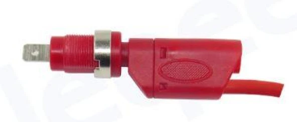 Test Kablosu Korumalı Tip Prop Uçlu 0,5 metre Kırmızı - Resim 2