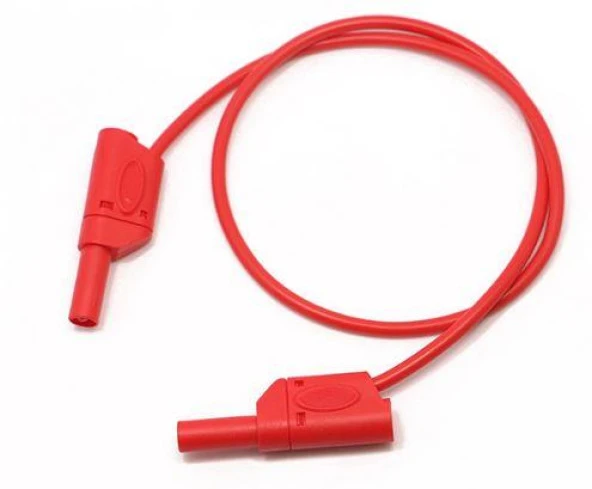 Test Kablosu Korumalı Tip Prop Uçlu 0,5 metre Kırmızı - Resim 4