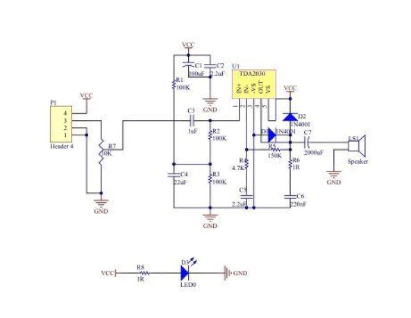 TDA2030A 18W Anfi Kiti 6‐12V  Ses Yükseltici Digital Amplifier Board - Resim 3