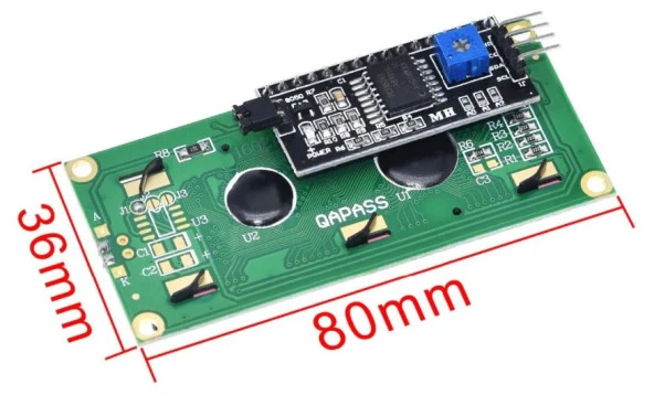 LCD 2x16+ i2c Mavi Arduino - Resim 3