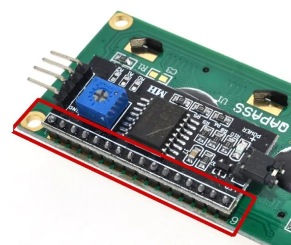 LCD 2x16+ i2c Mavi Arduino - Resim 5