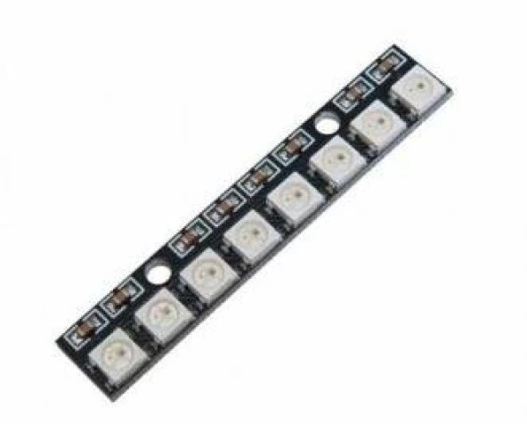 WS2812B NeoPixel 8′li Şerit WS2812 Full Color RGB LED Module [Neo Pixel] [8 Bit]