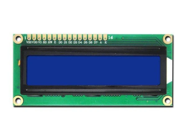 LCD Ekran 2x16 (Mavi) 1602 mavi ekran 1602A 5V beyaz yazı tipi 16 Karakter 2 Satır Arduino - 3