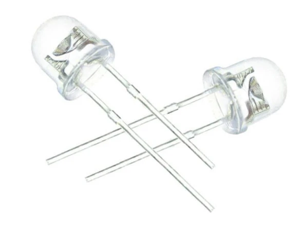 Led 4.8mm Mantar Şeffaf Sarı (100 Adet) ürün görseli