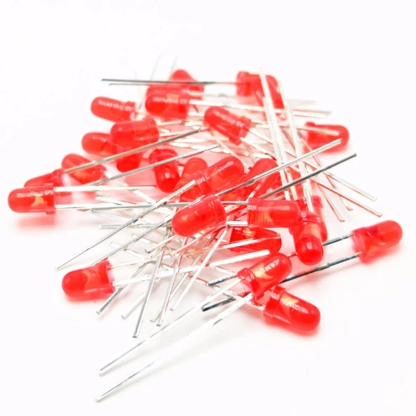 Led 5mm Kırmızı Difused 1000 Adet - Resim 4