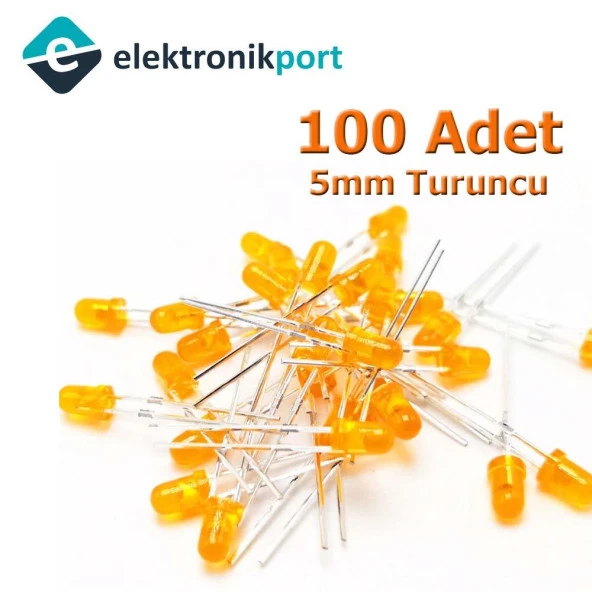 Led 5mm Turuncu Difused 100 Adet ürün görseli