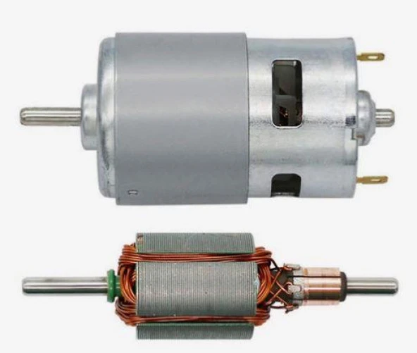 RS 775 DC Motor Rulmanlı 12-36 Volt 12000 RPM Şarjlı Matkap – CNC Motoru - Resim 4