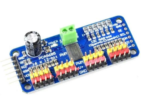 Pwm Sürücü 16 Kanal 12bit PCA9685 ürün görseli