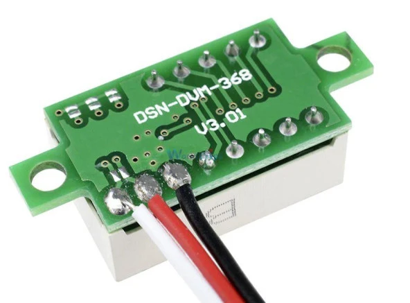 Dijital Voltmetre DC 0-100V 0.28 inç Kırmızı - Resim 2