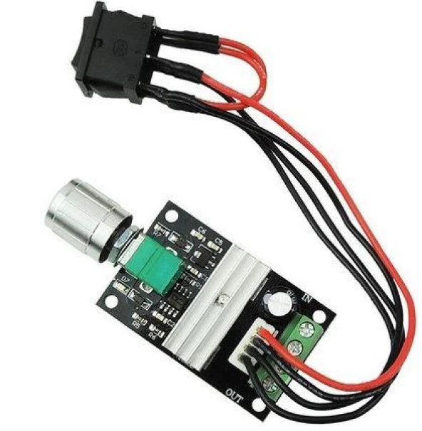 DC Motor Sürücü Dimmer + PWM Motor Hız Kontrol 6V 12V 24V 3A 80W: - Resim 3