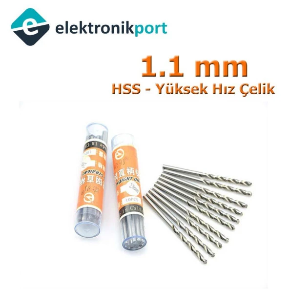 Matkap Ucu 1.1 mm (HSS Yüksek Hız Çelik ) ürün görseli