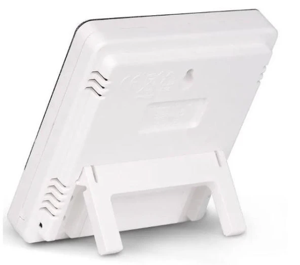 HTC-1 Dijital Termometre Sıcaklık Ve Nem Ölçer Masa Saati Alarm - Resim 3