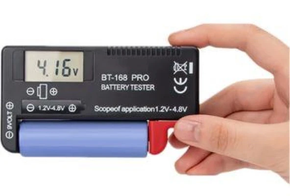 BT-168 PRO LCD  EKRANLI DİJİTAL EKRANLI DİJİTAL PİL KAPASİTE ÖLÇÜM TEST CİHAZI ürün görseli
