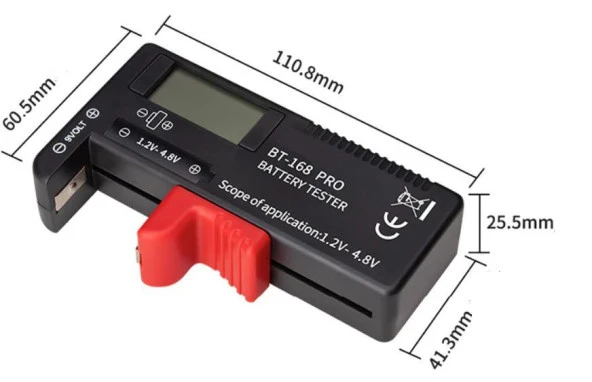 BT-168 PRO LCD  EKRANLI DİJİTAL EKRANLI DİJİTAL PİL KAPASİTE ÖLÇÜM TEST CİHAZI - Resim 4