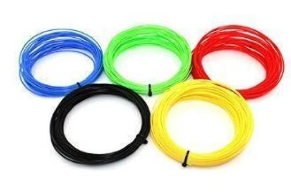 5 Renk 10 metre PLA+ Filament (3D Kalem ve Yazıcı İle Uyumlu) ürün görseli