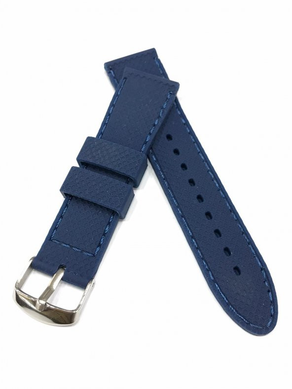 22 mm Renkli Yumuşak Silikon Saat Kordonu Kayışı - 2