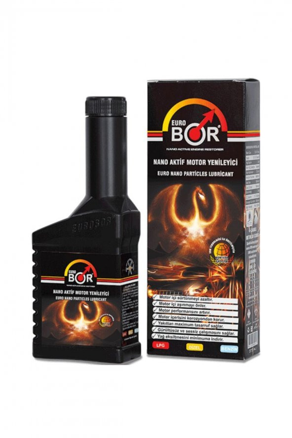 Euro Bor Eurobor Nano Aktif Motor Yenileyici Onarıcı ve Koruyucu Motor Yağ Katkısı 300 ml