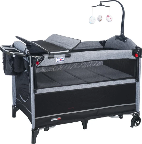 TommyBaby TEDY Anne Yanı Oyun Parkı Beşik 70x110 - 4