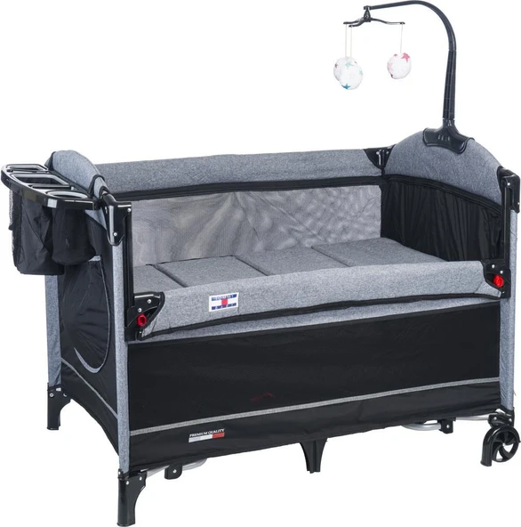 TommyBaby TEDY Anne Yanı Oyun Parkı Beşik 70x110 - 6