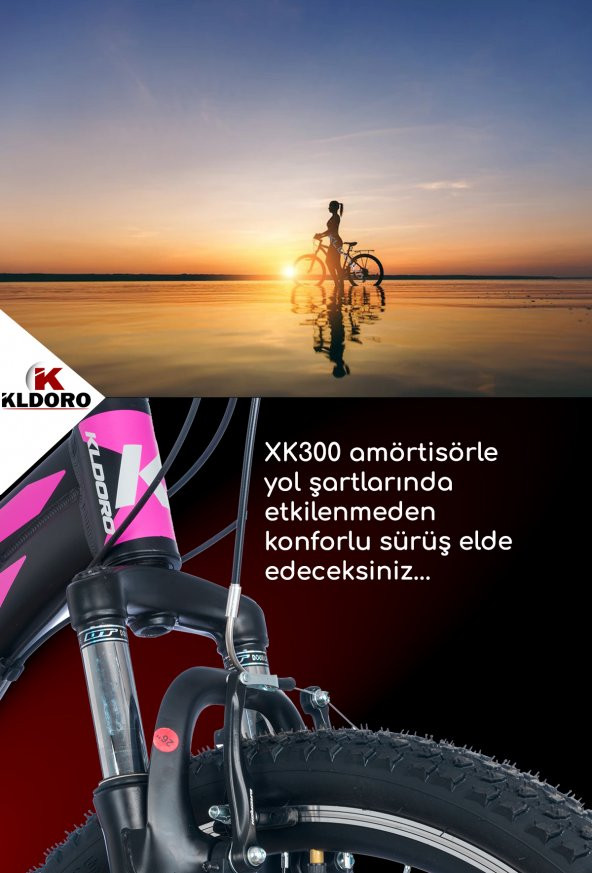 Kldoro Xk300 3.1 Alüminyum Kadro 24 Jant Bisiklet 21 Vites V Fren Bayan Bisikleti - 6
