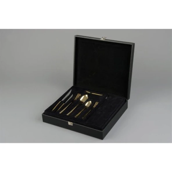 Mikasa Moor Nova Gold 90 Parça Çatal Kaşık Bıçak Seti P050.M104G - 4