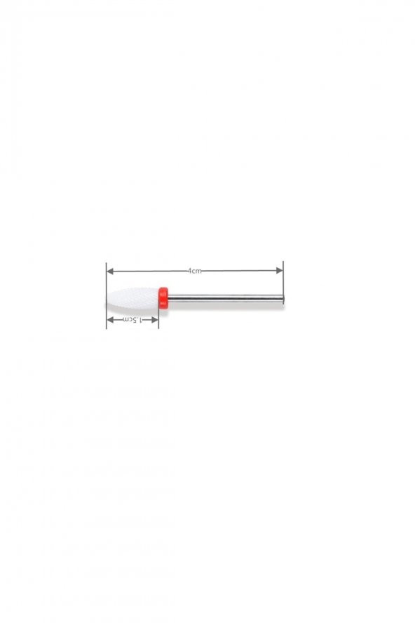 3lü Set Profesyonel Seramik Manikür Freze Pedikür Ucu 2.35 Mm - 3