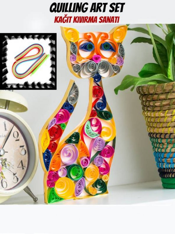 A Kalite Quilling Art Kağıt Kıvırma Sanatı Katlama Seti Kağıt Telkari