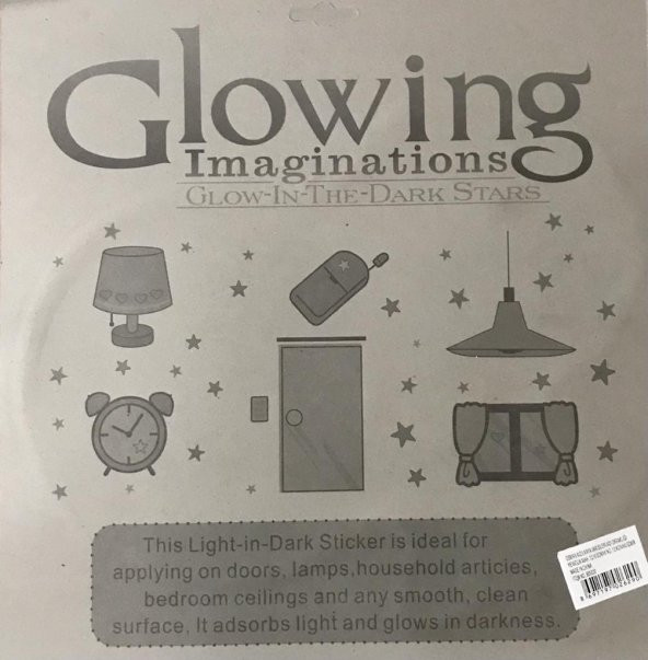 WAY TO GLOW Karanlıkta Parlayan Yıldız Ay ve Güneş Seti Fosforlu Gökyüzü Çocuk Odası Süsü - 2