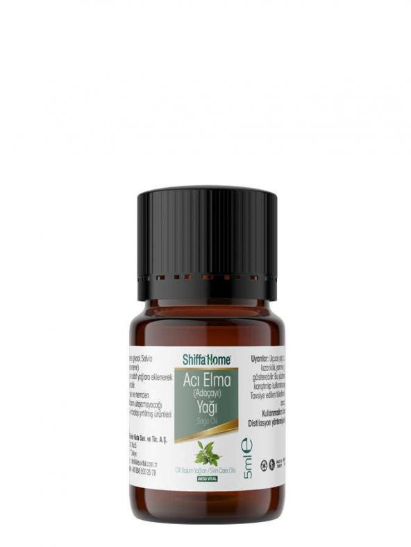 Shiffa Home Acı Elma (Adaçayı) Yağı 5 ml - 3
