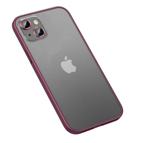 iPhone 13 Kılıf Retro Kamera Lens Korumalı Renkli Lüx Mat Kapak
