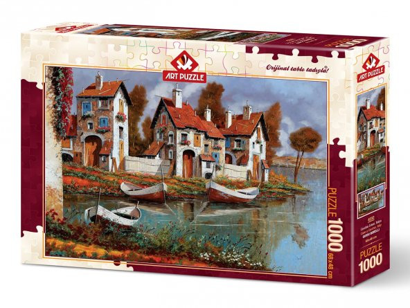 Art Puzzle Cerchıo Evleri, İtalya 1000 Parça Puzzle - 2