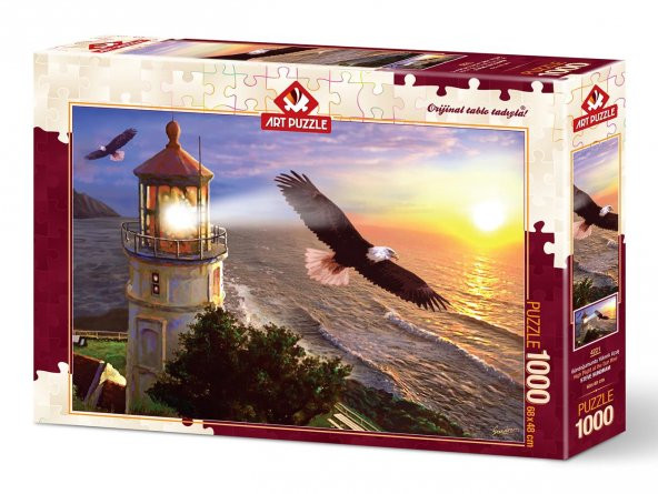 Art Puzzle Gündoğumunda Yüksek Uçuş 1000 Parça Puzzle - 2